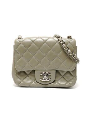 Chanel Shoulder Bag Quilted Lambskin Chain Cross
